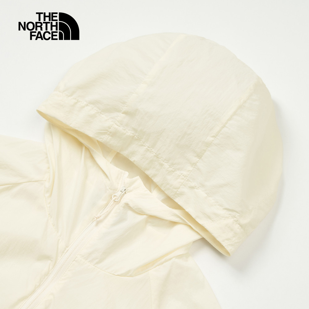 The North Face北面女款米白色DWR防潑水防風外套｜8BWDQLI