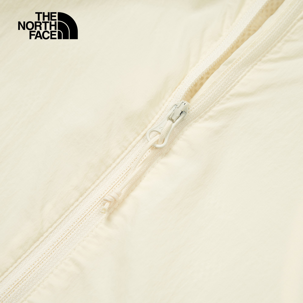 The North Face北面女款米白色DWR防潑水防風外套｜8BWDQLI