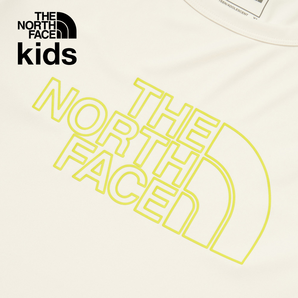 【10/27 12點限時搶購】The North Face北面兒童白色UPF防曬短袖T恤｜87ZDC42