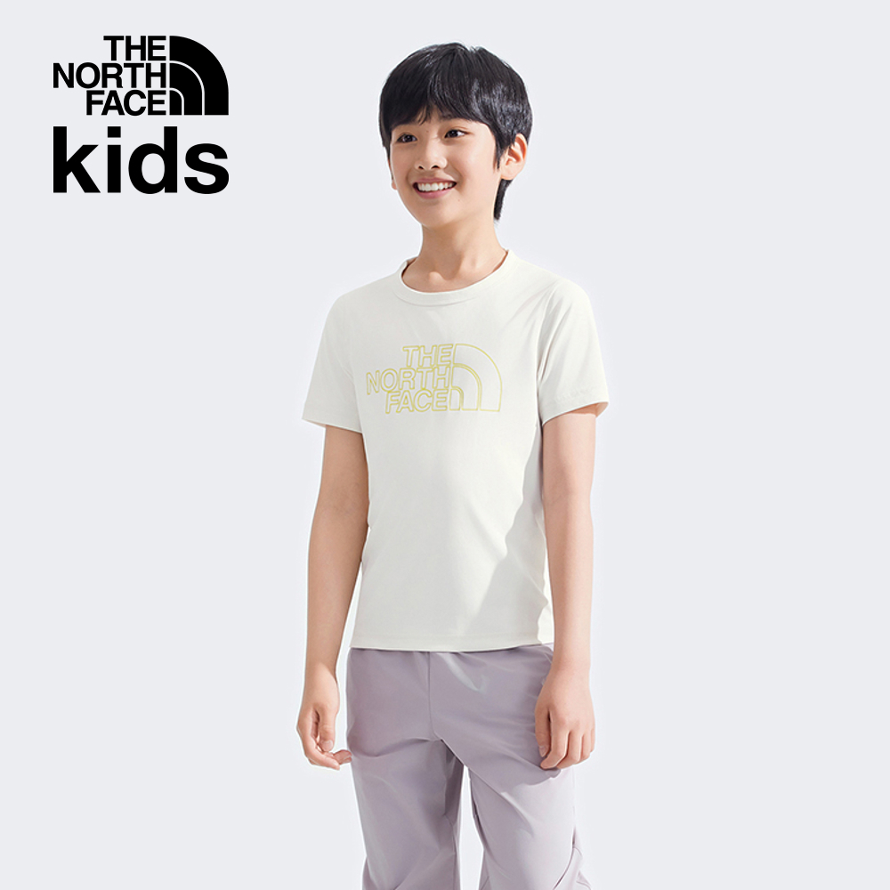 【10/27 12點限時搶購】The North Face北面兒童白色UPF防曬短袖T恤｜87ZDC42