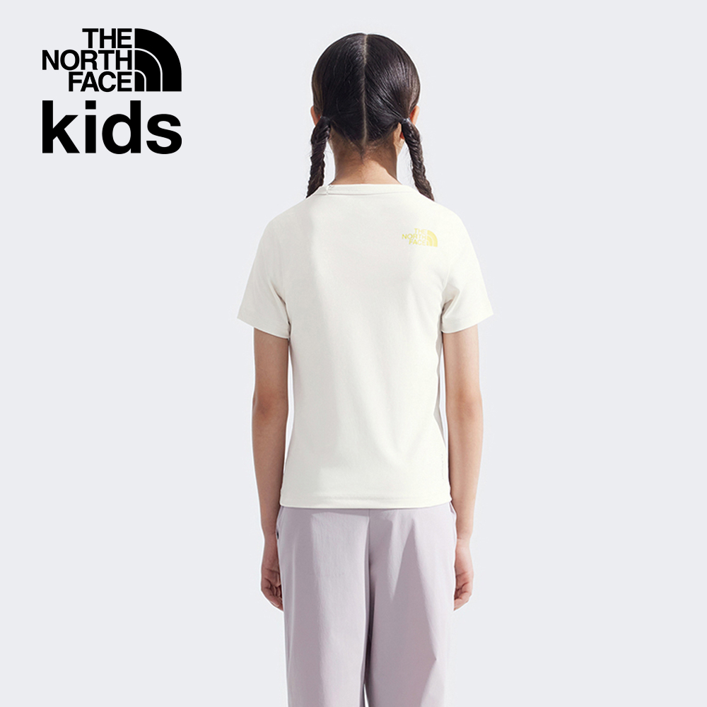 【10/27 12點限時搶購】The North Face北面兒童白色UPF防曬短袖T恤｜87ZDC42