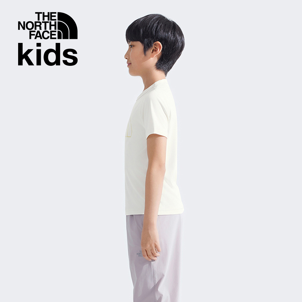 【10/27 12點限時搶購】The North Face北面兒童白色UPF防曬短袖T恤｜87ZDC42