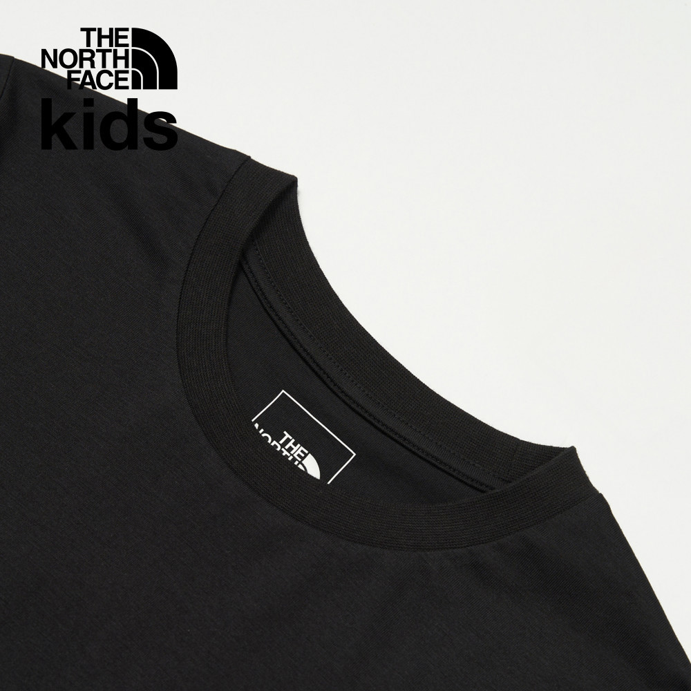 The North Face北面兒童黑色吸濕排汗短袖T恤｜8DCVJK3