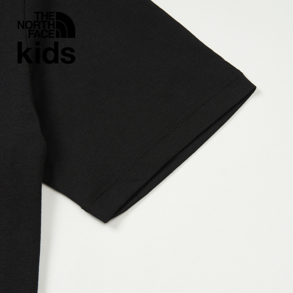 The North Face北面兒童黑色吸濕排汗短袖T恤｜8DCVJK3