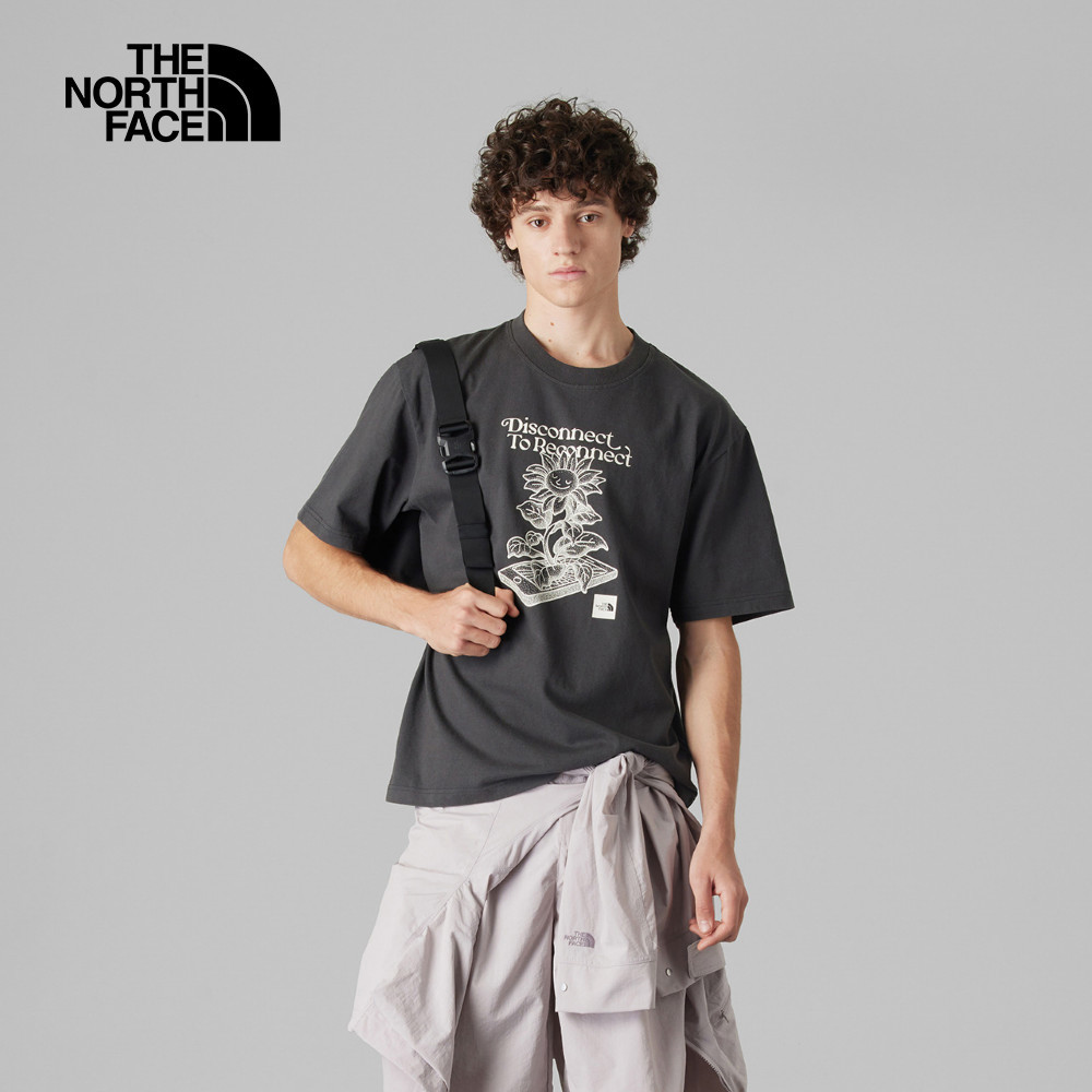 The North Face UE男款深灰色純棉大尺寸印花短袖T恤｜8C6Q0C5－运动品牌专