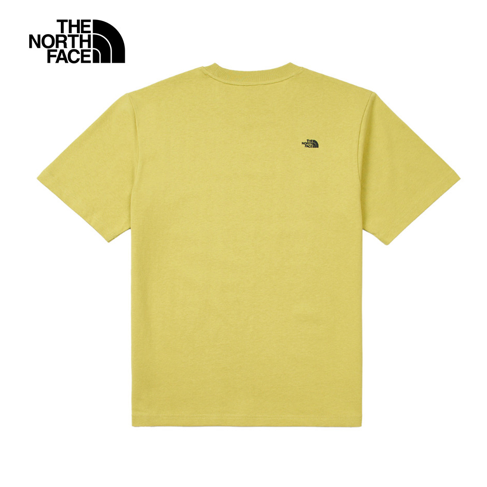 UE男款卡其色純棉大尺寸印花短袖T恤｜8C6Q0UO