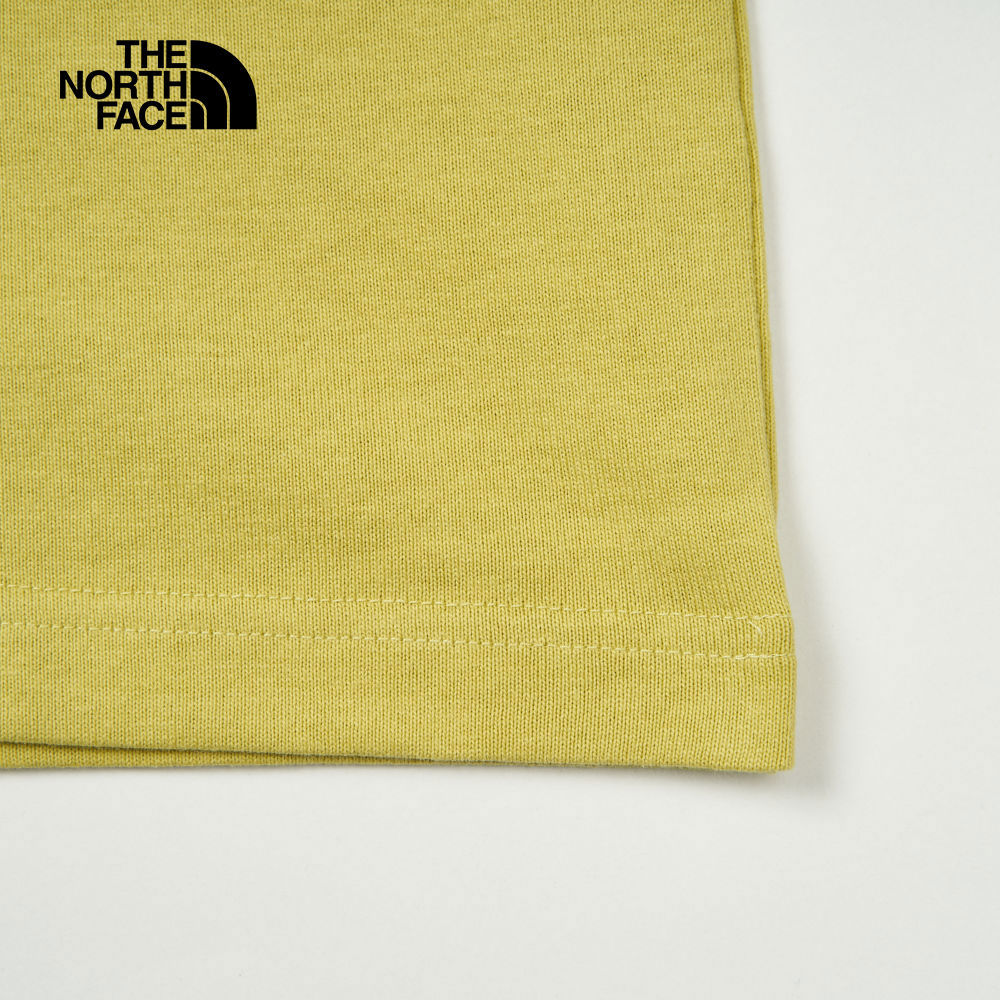 UE男款卡其色純棉大尺寸印花短袖T恤｜8C6Q0UO