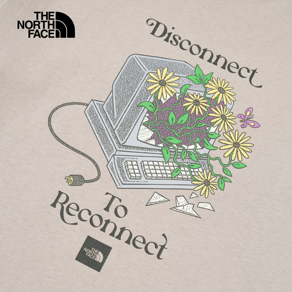 UE男款灰色純棉大尺寸印花短袖T恤｜8C6R1OA