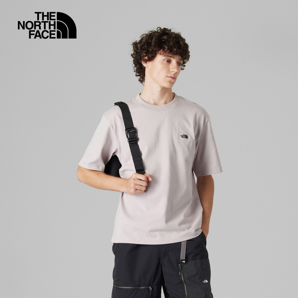 UE男款灰色純棉大尺寸印花短袖T恤｜8C6R1OA