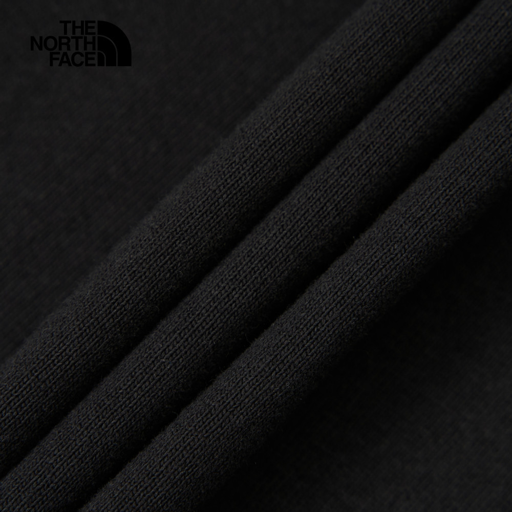 UE男款黑色純棉大尺寸印花短袖T恤｜8C6RJK3