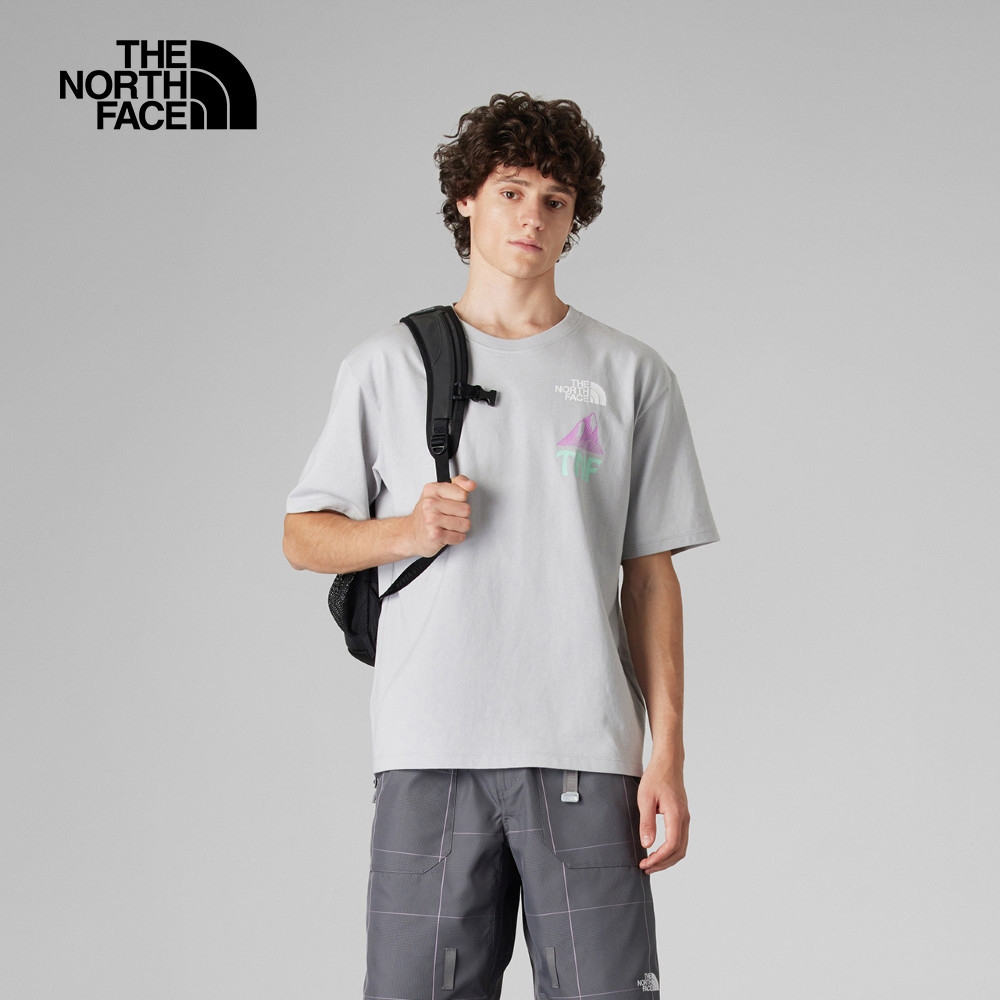 UE男款灰色純棉短袖T恤｜8CKKA0M