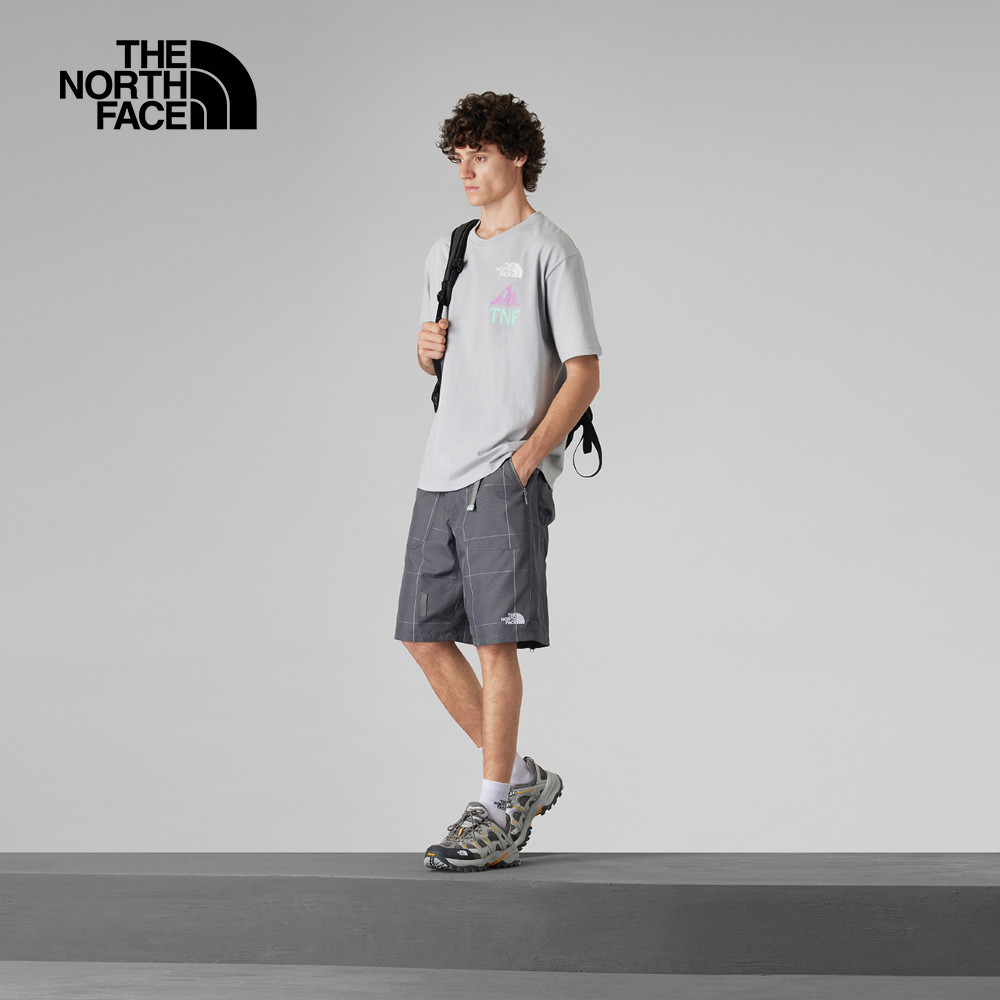 UE男款灰色純棉短袖T恤｜8CKKA0M