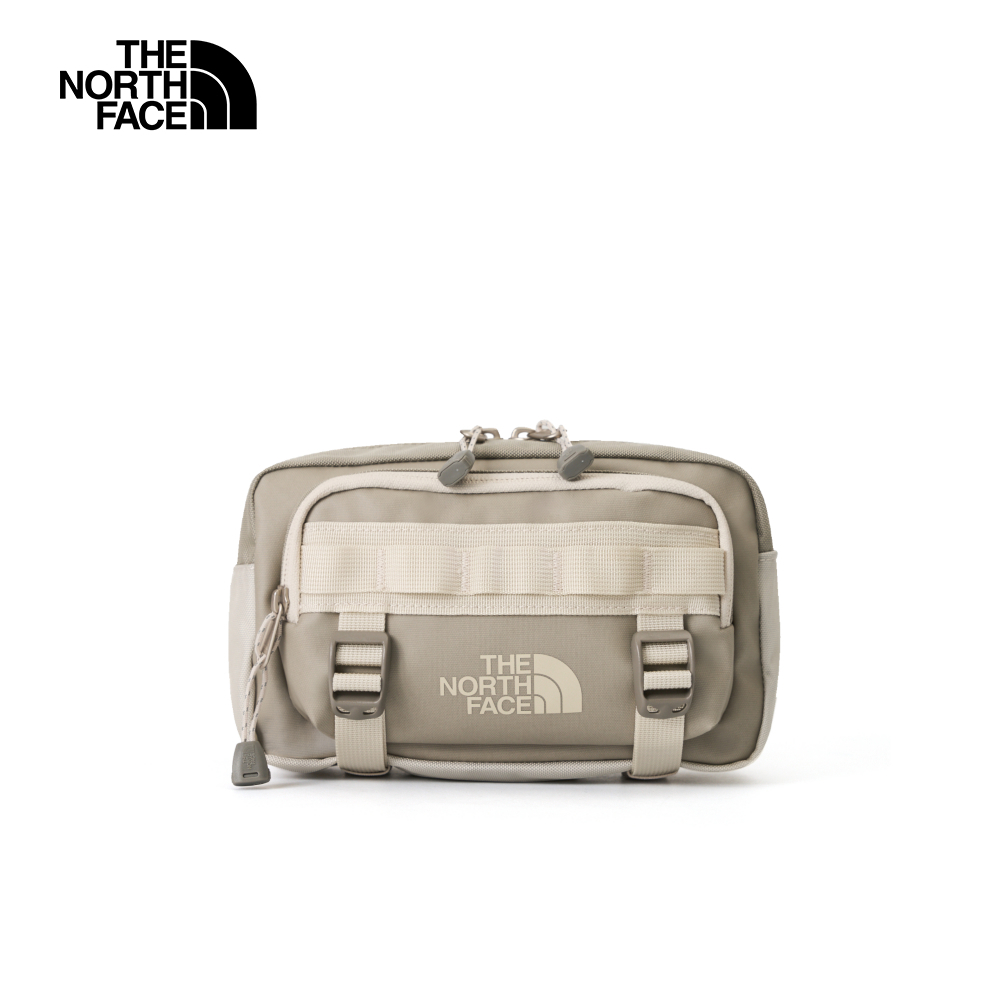 The North Face北面男女款棕色DWR防潑水大容量休閒腰包｜8BK5BI3