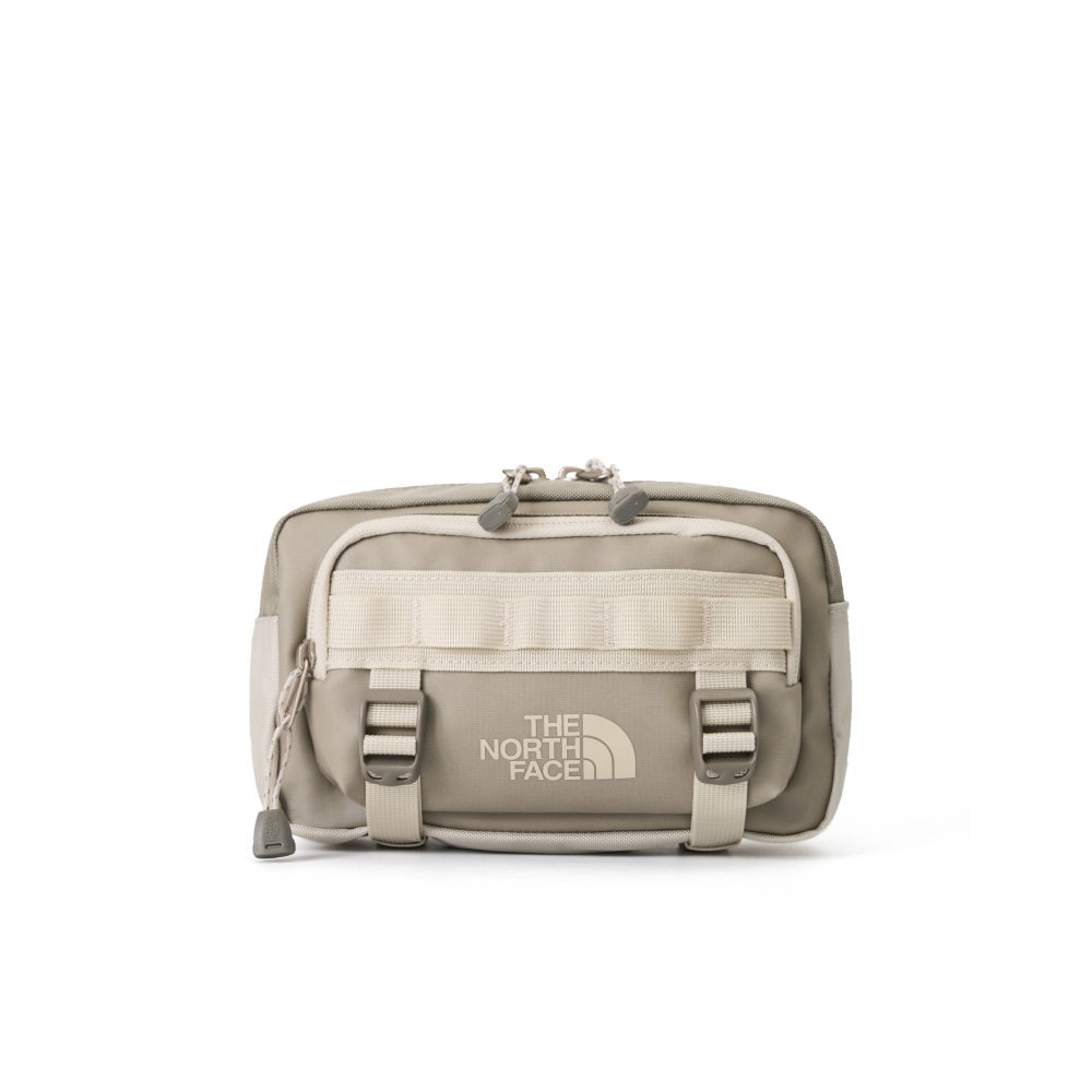 The North Face北面男女款棕色DWR防潑水大容量休閒腰包｜8BK5BI3
