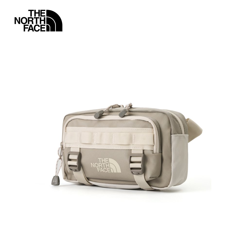 The North Face北面男女款棕色DWR防潑水大容量休閒腰包｜8BK5BI3
