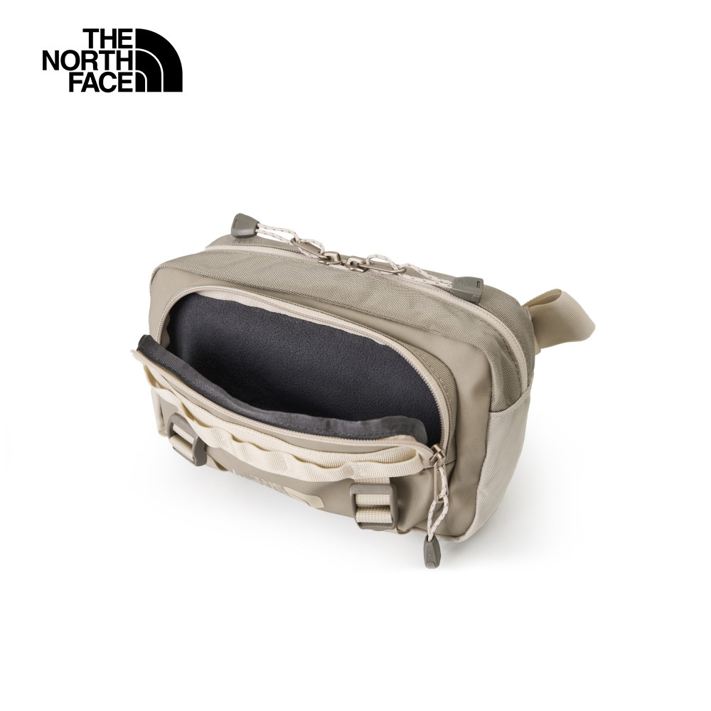 The North Face北面男女款棕色DWR防潑水大容量休閒腰包｜8BK5BI3
