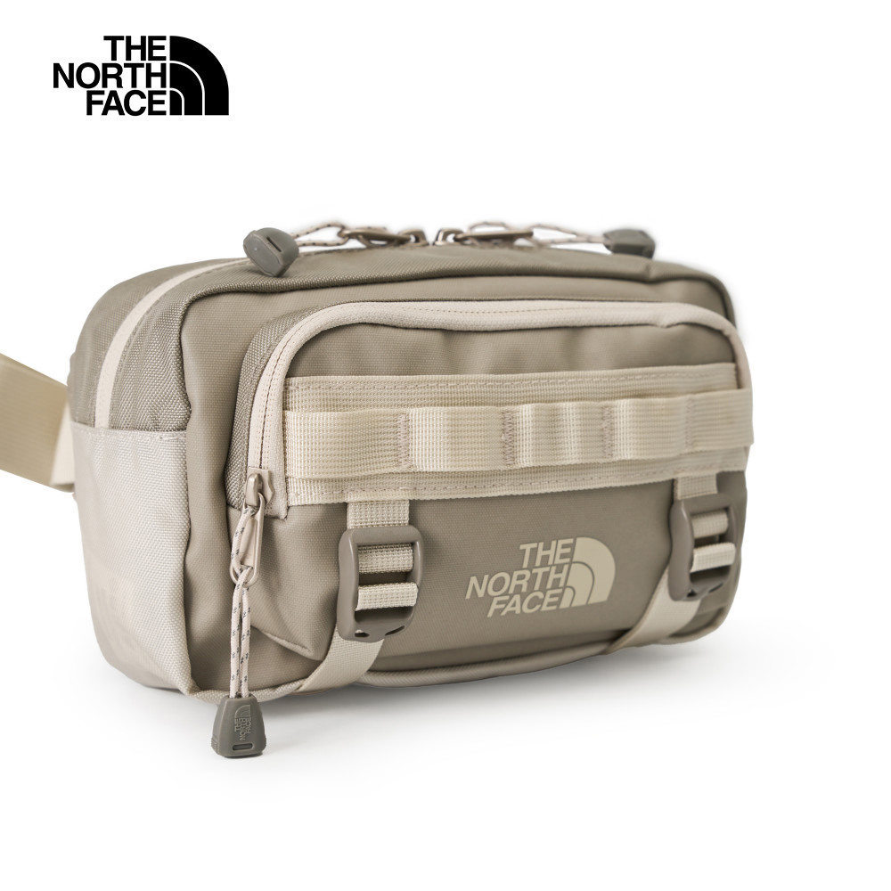 The North Face北面男女款棕色DWR防潑水大容量休閒腰包｜8BK5BI3