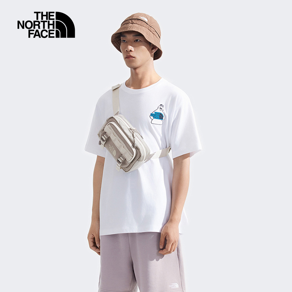 The North Face北面男女款棕色DWR防潑水大容量休閒腰包｜8BK5BI3