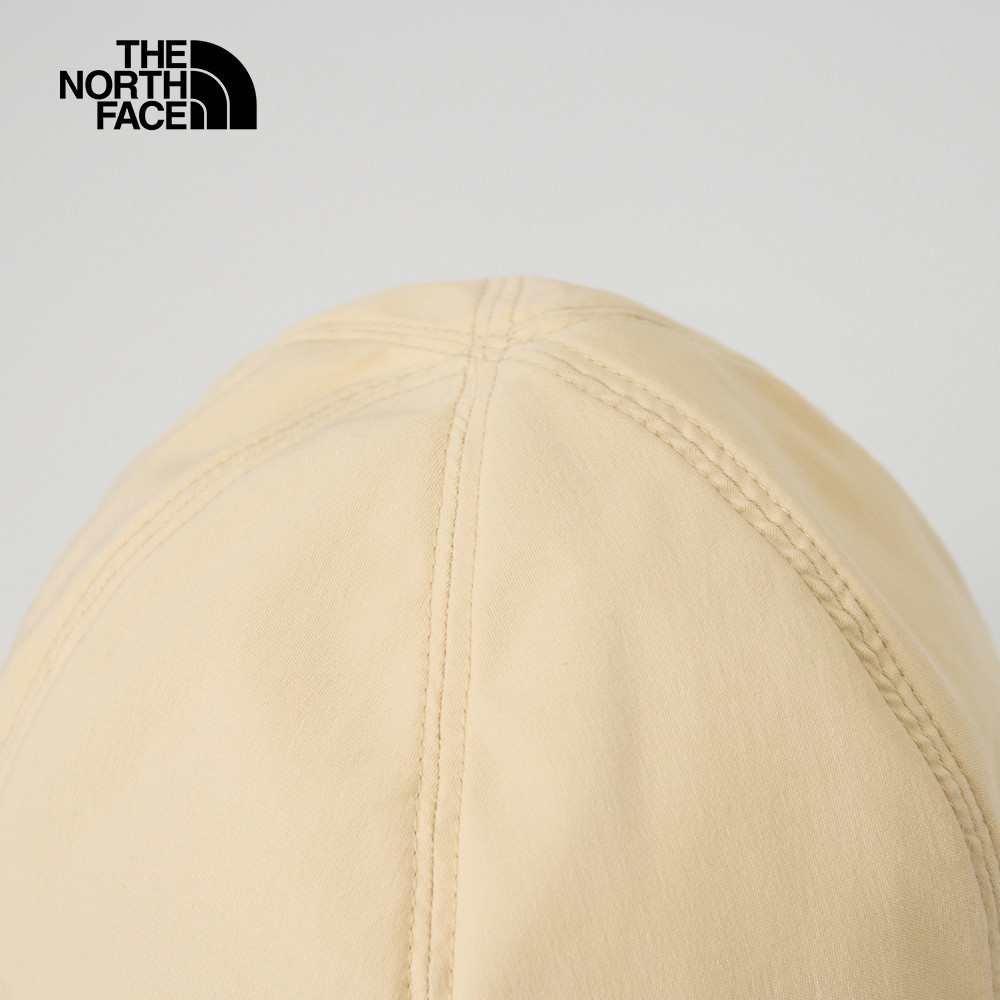 The North Face北面男女款米色舒適彈力漁夫帽｜8DJY3X4