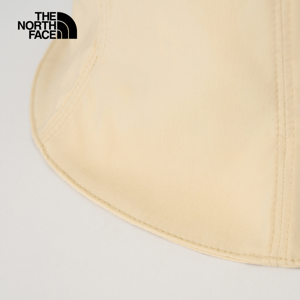 The North Face北面男女款米色舒適彈力漁夫帽｜8DJY3X4