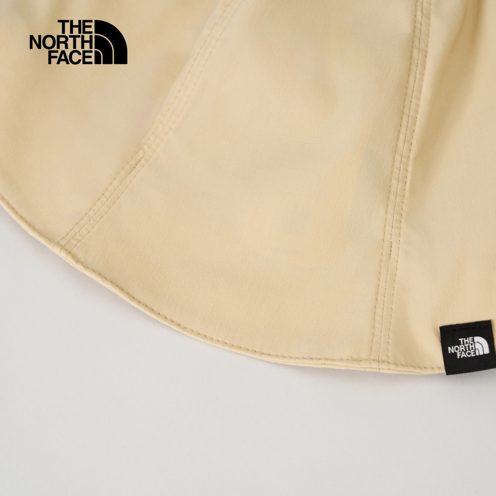 The North Face北面男女款米色舒適彈力漁夫帽｜8DJY3X4