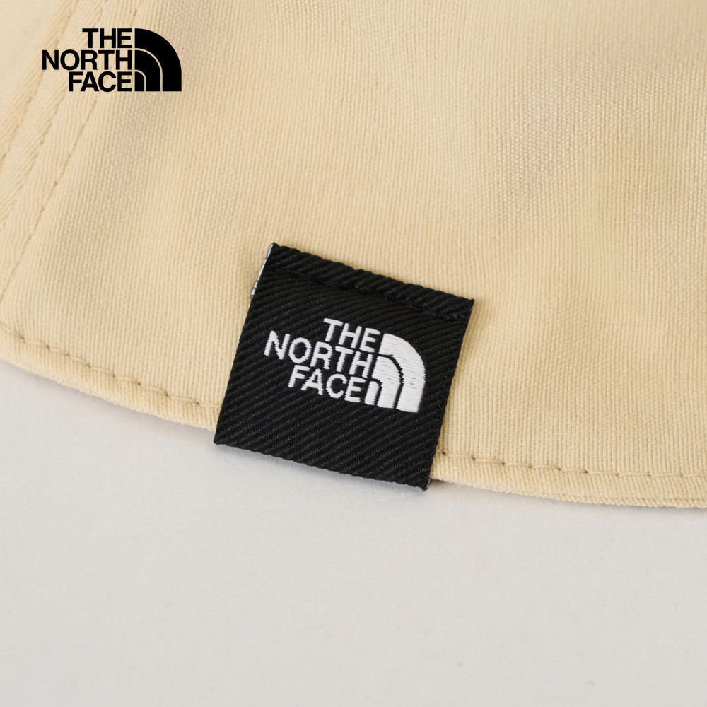 The North Face北面男女款米色舒適彈力漁夫帽｜8DJY3X4