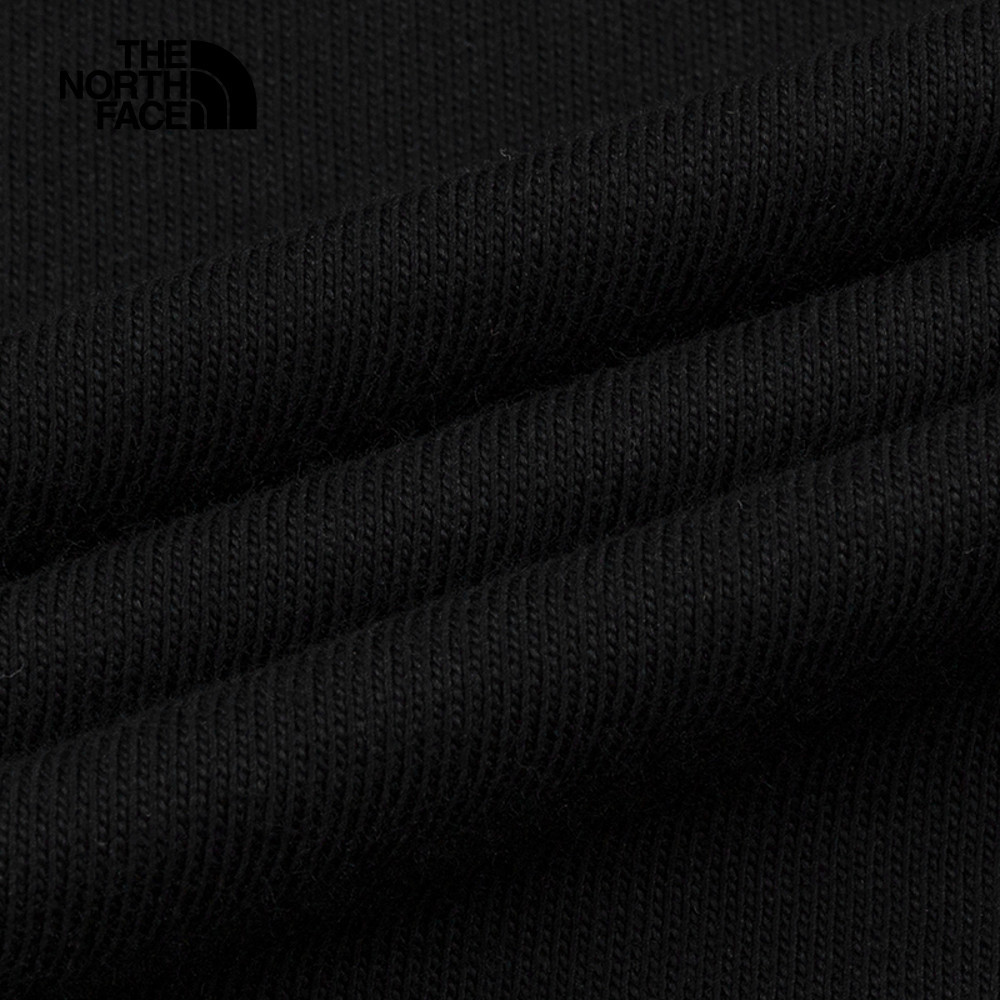 The North Face北面男女款黑色純棉舒適短袖T恤｜8GZ7JK3