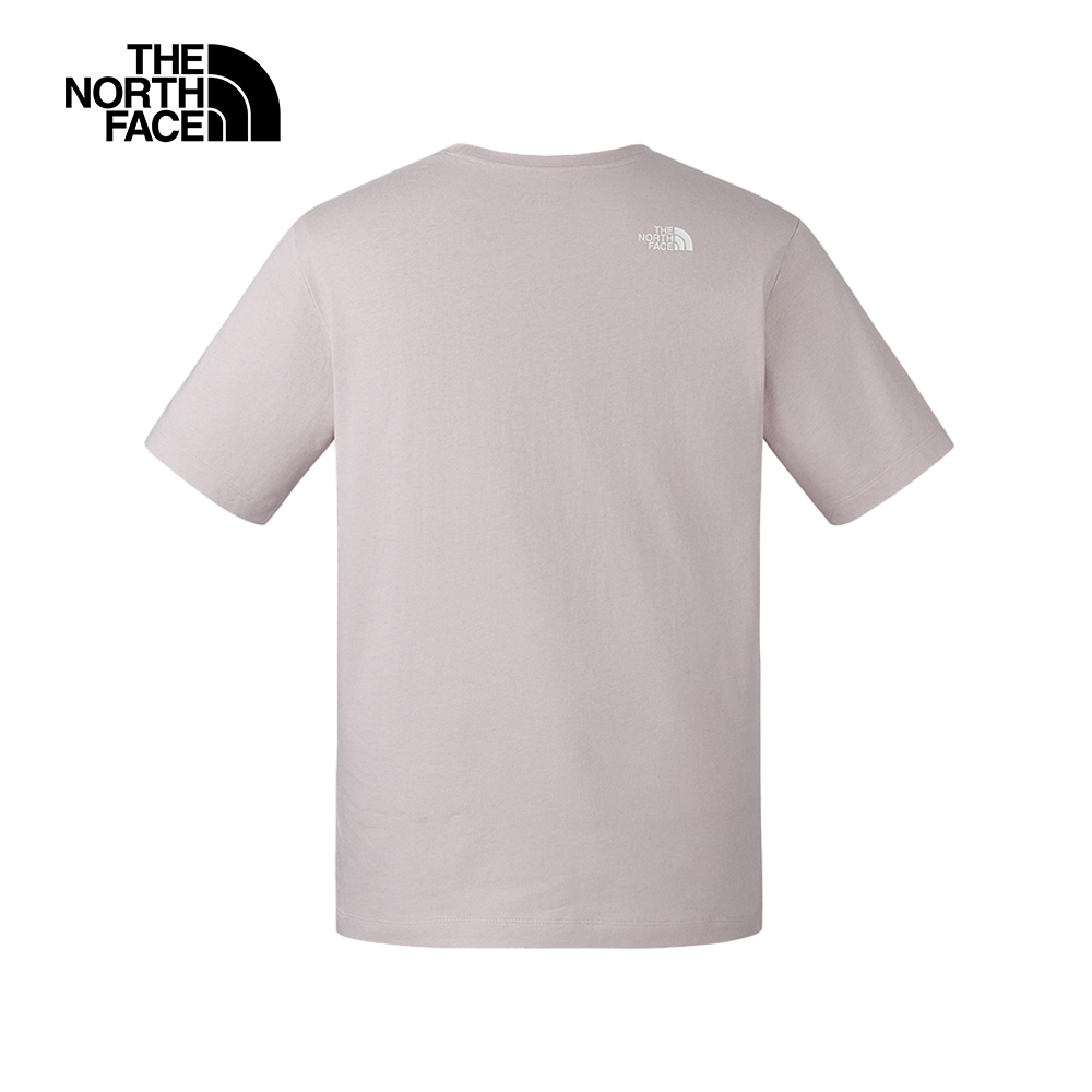 The North Face北面男女款灰色純棉舒適短袖T恤｜8GZ81OA