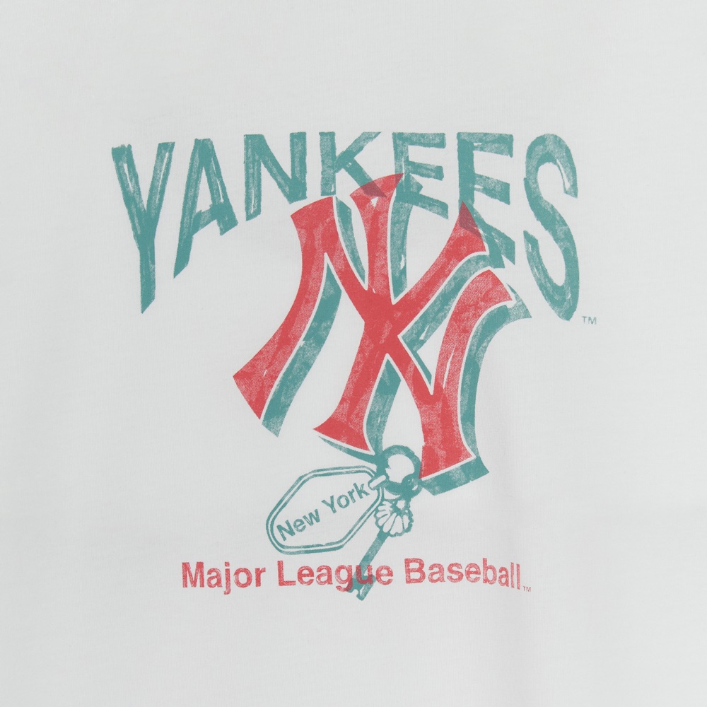 MLB 速乾女版短袖T恤  紐約洋基隊 (3FTSA0253-50WHS)