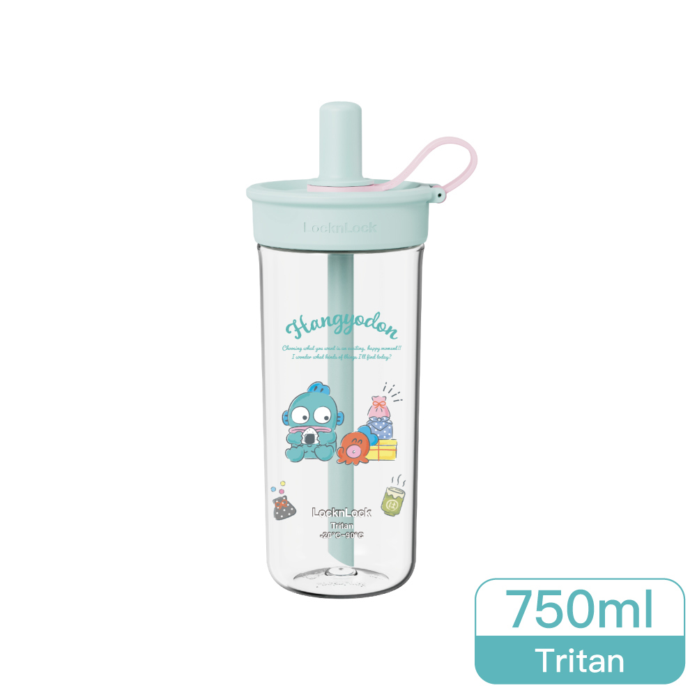樂扣樂扣嚼對FUN飲吸管杯750ml/人魚漢頓(ABF896MIT-SANRIO)