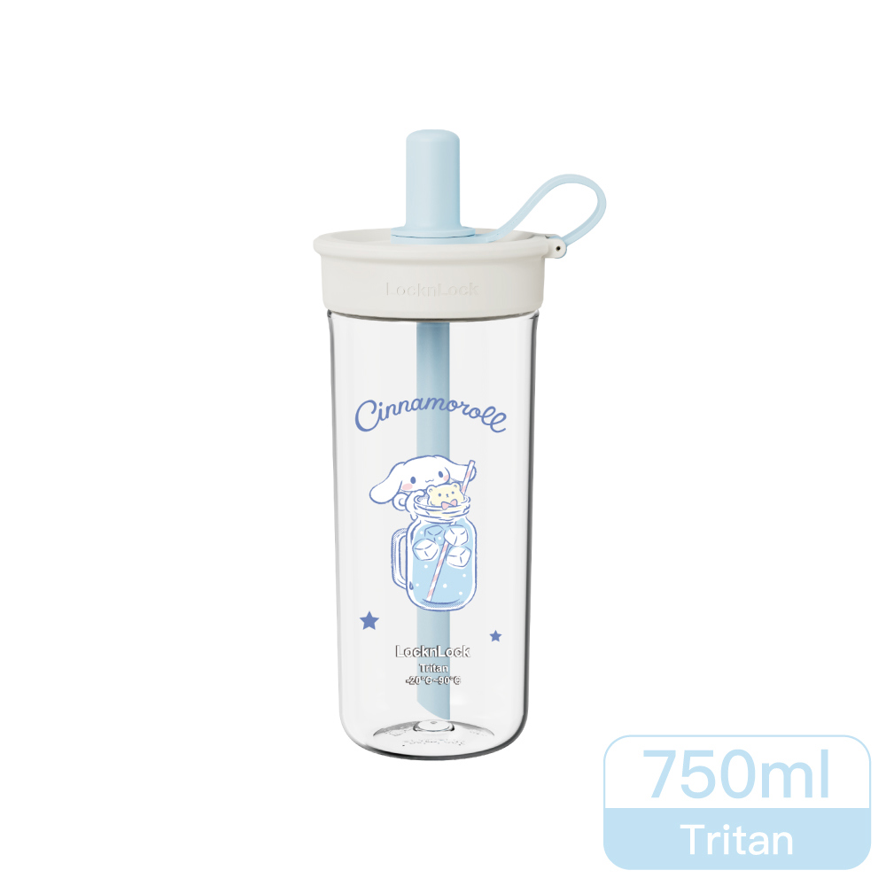 樂扣樂扣嚼對FUN飲吸管杯750ml/大耳狗喜拿(ABF896WHT-SANRIO)