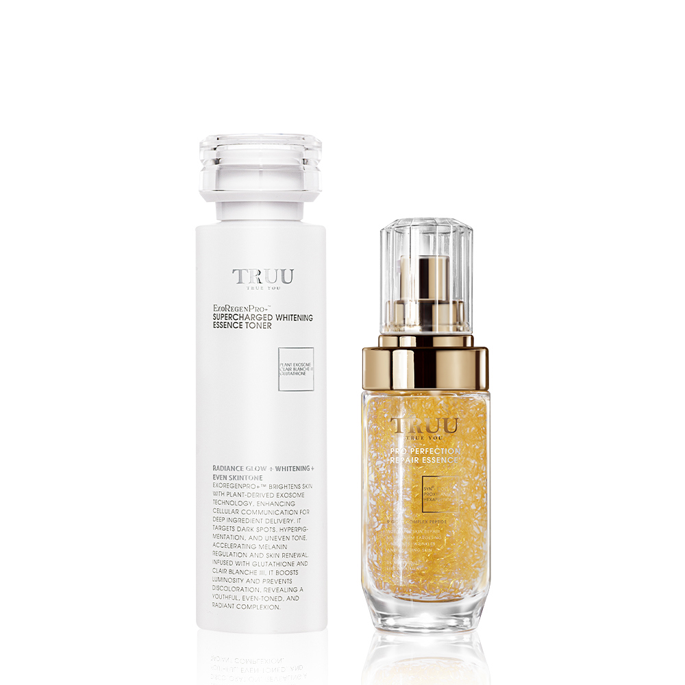 美白外泌體超導精華露【佩甄．小嫻推薦】+精華液擇1（黃金胜肽賦活精華／高能美白精華／修護安撫舒緩精華／藍銅玻尿酸保濕修復精華／頂級藍銅肌因修復精華）