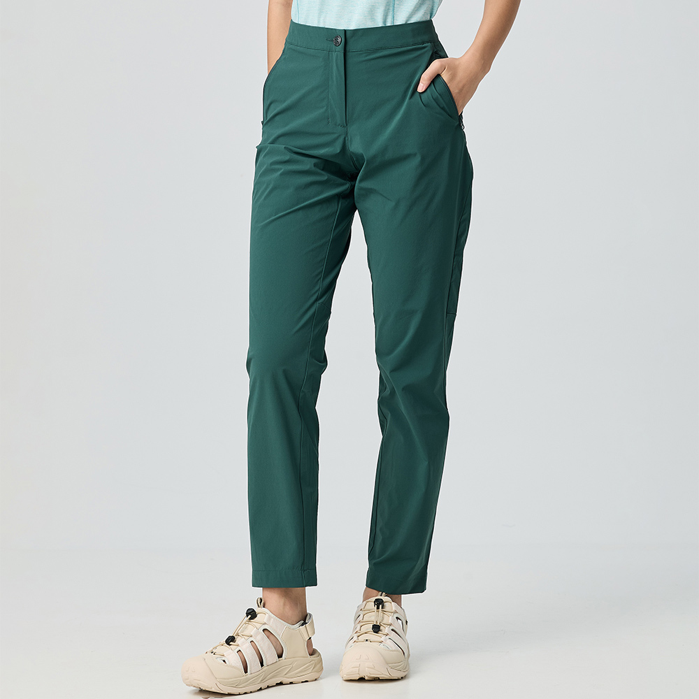 女款驅蚊防曬蚊瘋不動彈性長褲(A1PA2518W深軍綠/機能長褲/防蚊褲)