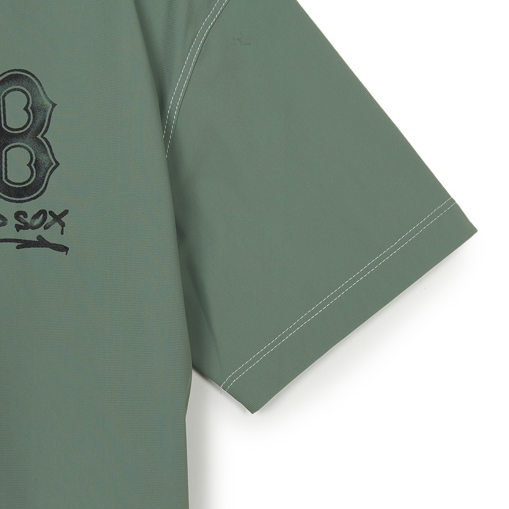 MLB KIDS 運動套裝 短袖T恤+短褲 童裝 波士頓紅襪隊 (7AS1B0153-43KAM)