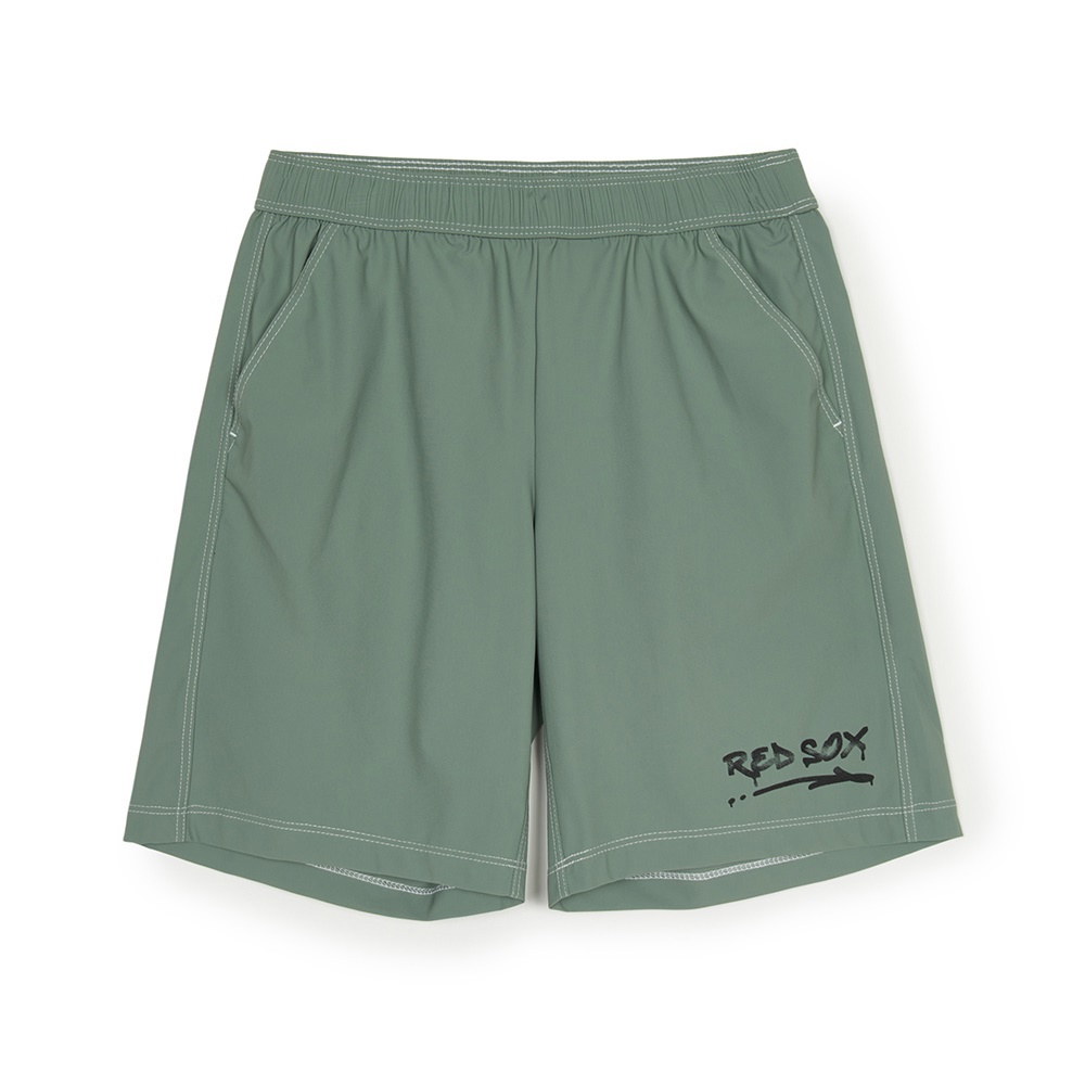 MLB KIDS 運動套裝 短袖T恤+短褲 童裝 波士頓紅襪隊 (7AS1B0153-43KAM)