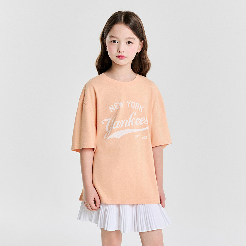 MLB KIDS 速乾短袖T恤 童裝 紐約洋基隊 (7ATSVT253-50PCS)