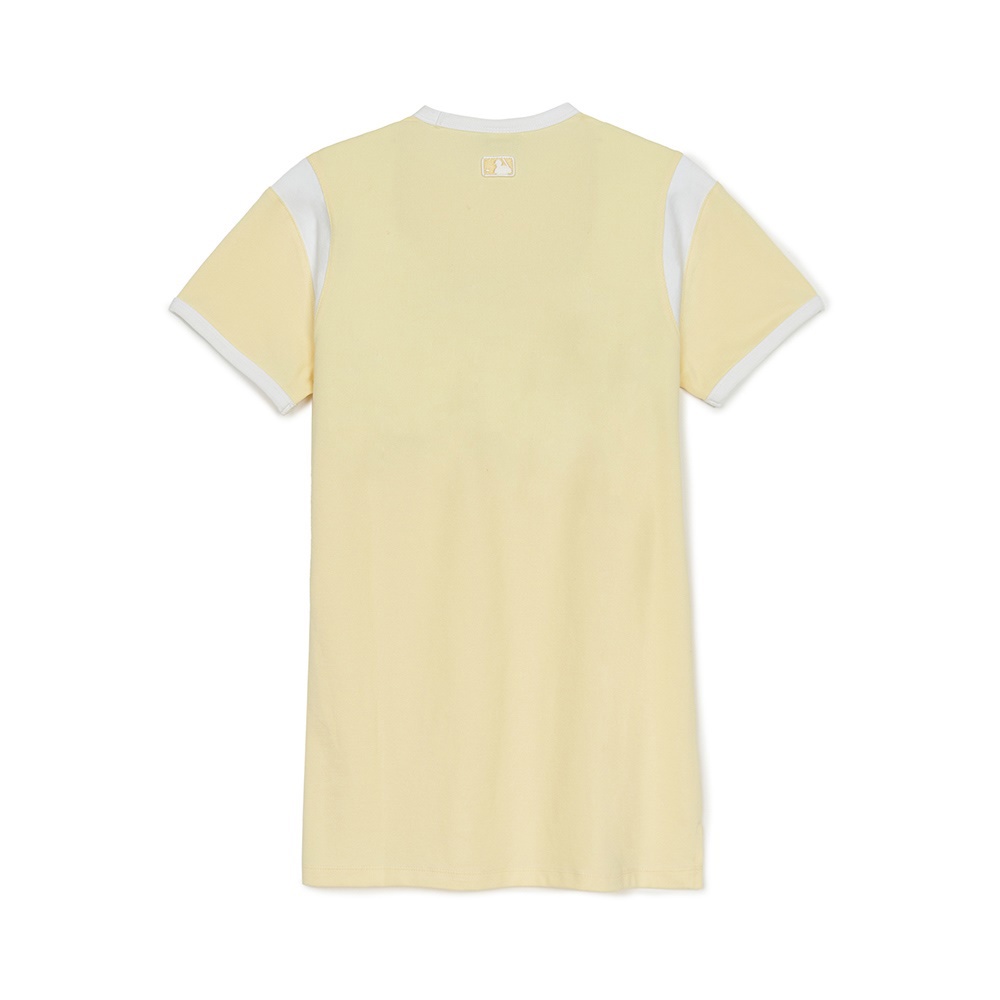 MLB KIDS 連身裙 洋裝 童裝 Varsity系列 洛杉磯道奇隊 (7FOPV0353-07YEL)