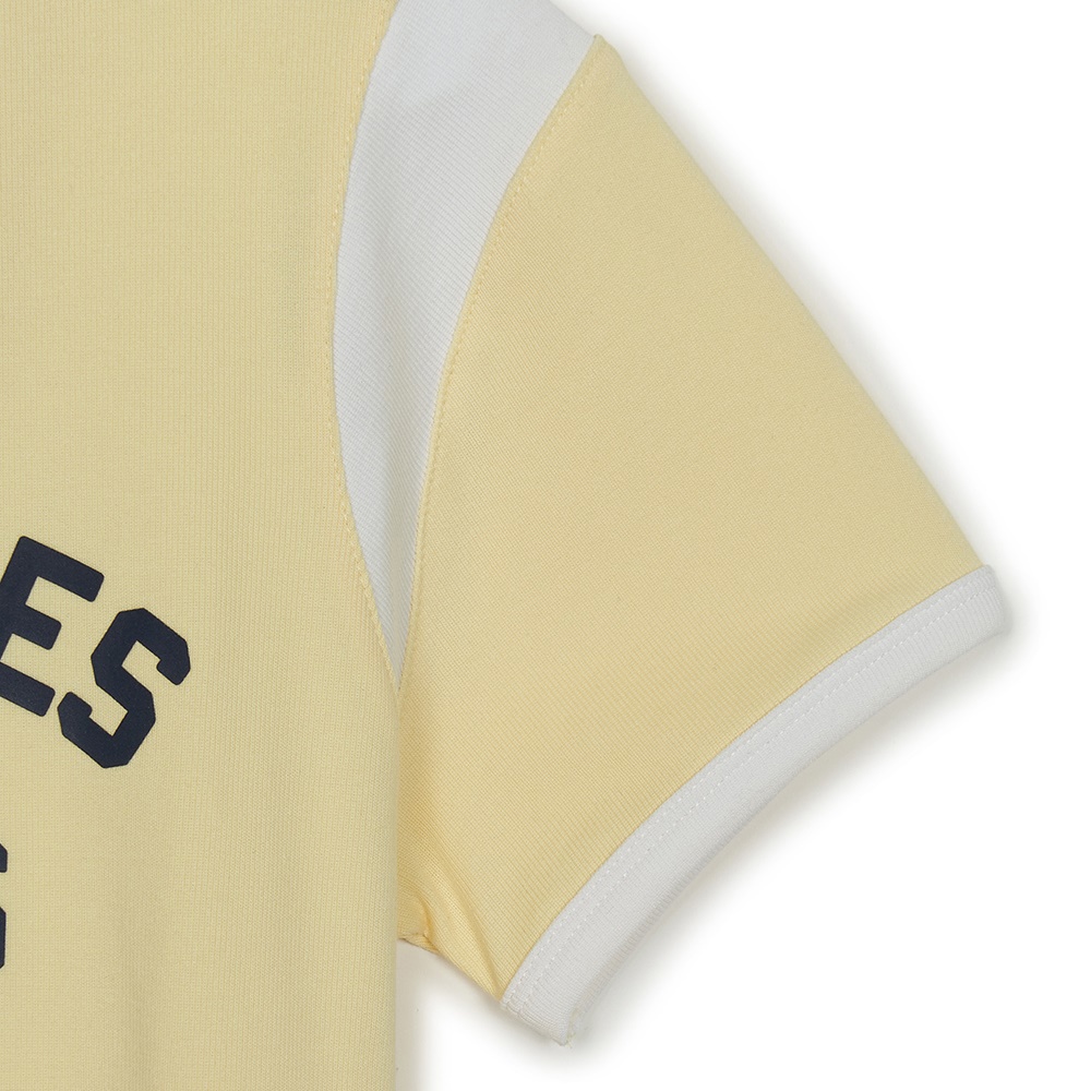 MLB KIDS 連身裙 洋裝 童裝 Varsity系列 洛杉磯道奇隊 (7FOPV0353-07YEL)