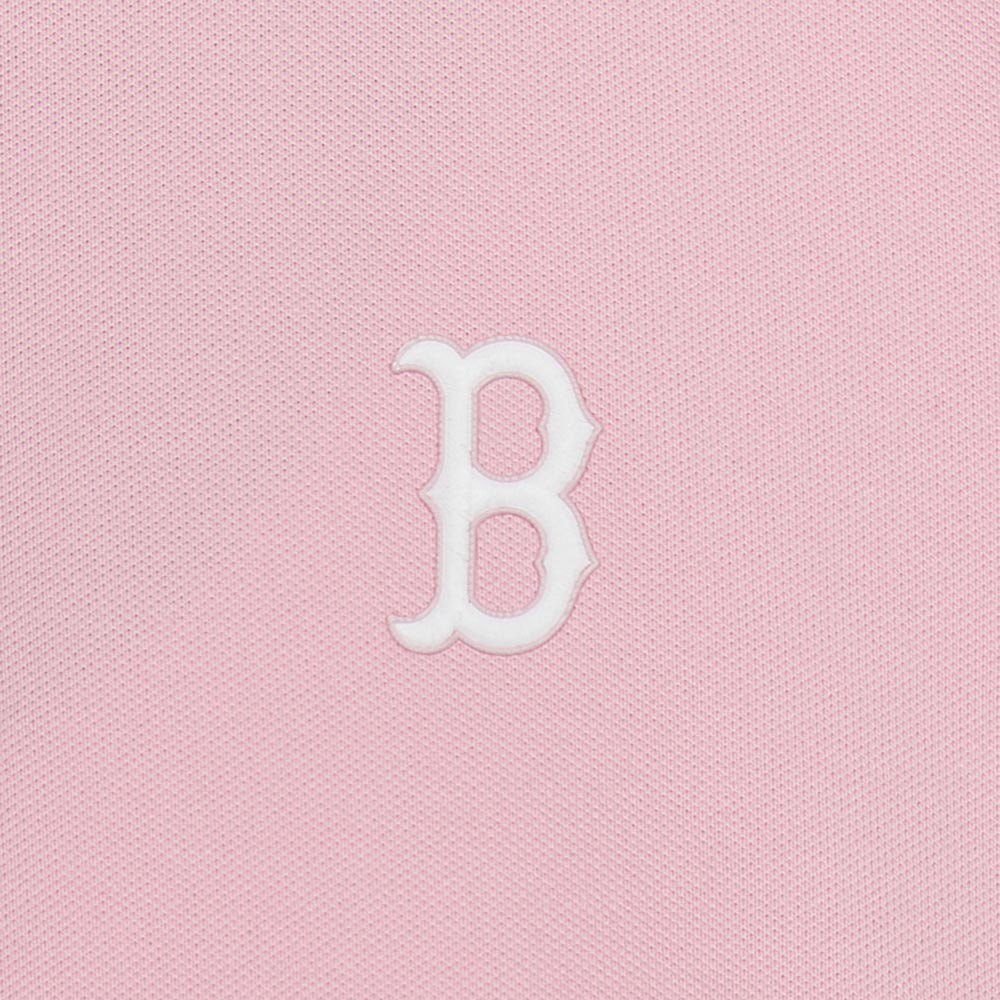 MLB 女版抗UV短袖Polo衫 波士頓紅襪隊 (3FPQB0253-43PKM)