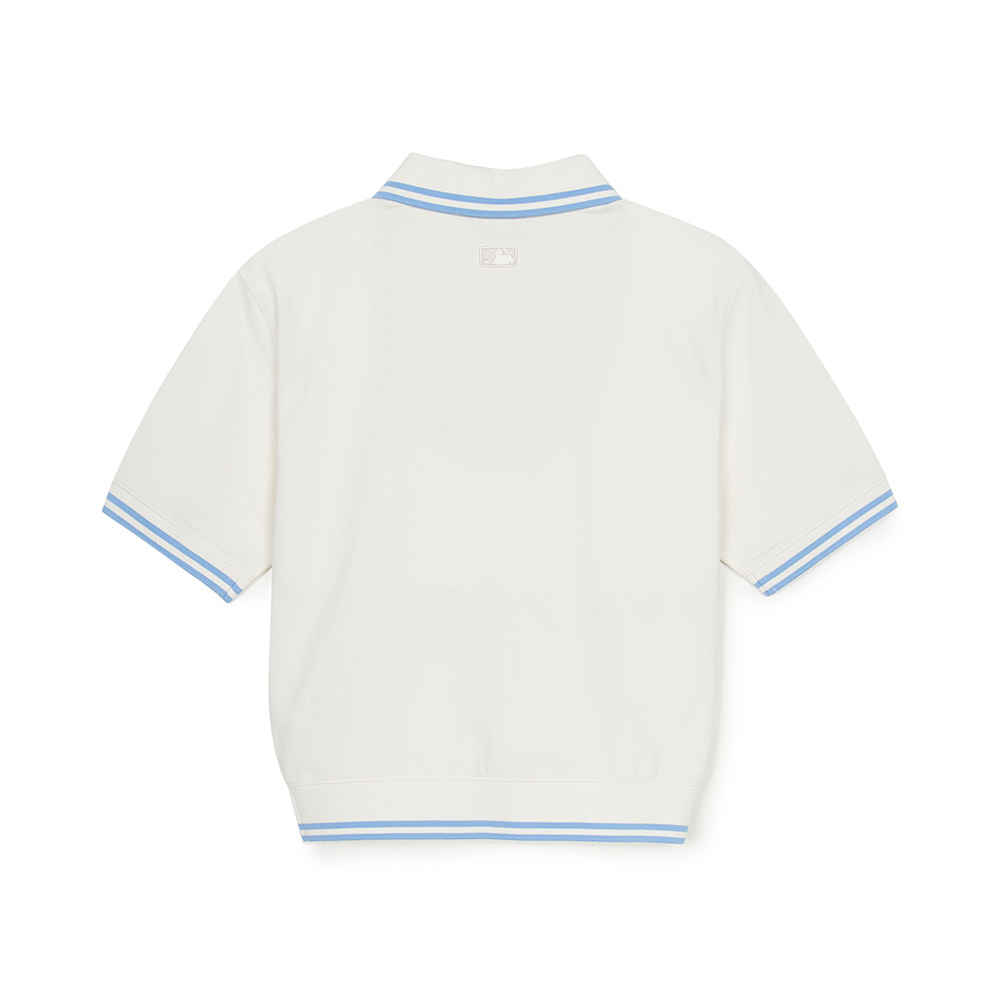 MLB 女版抗UV短袖Polo衫 紐約洋基隊 (3FPQB0253-50IVS)