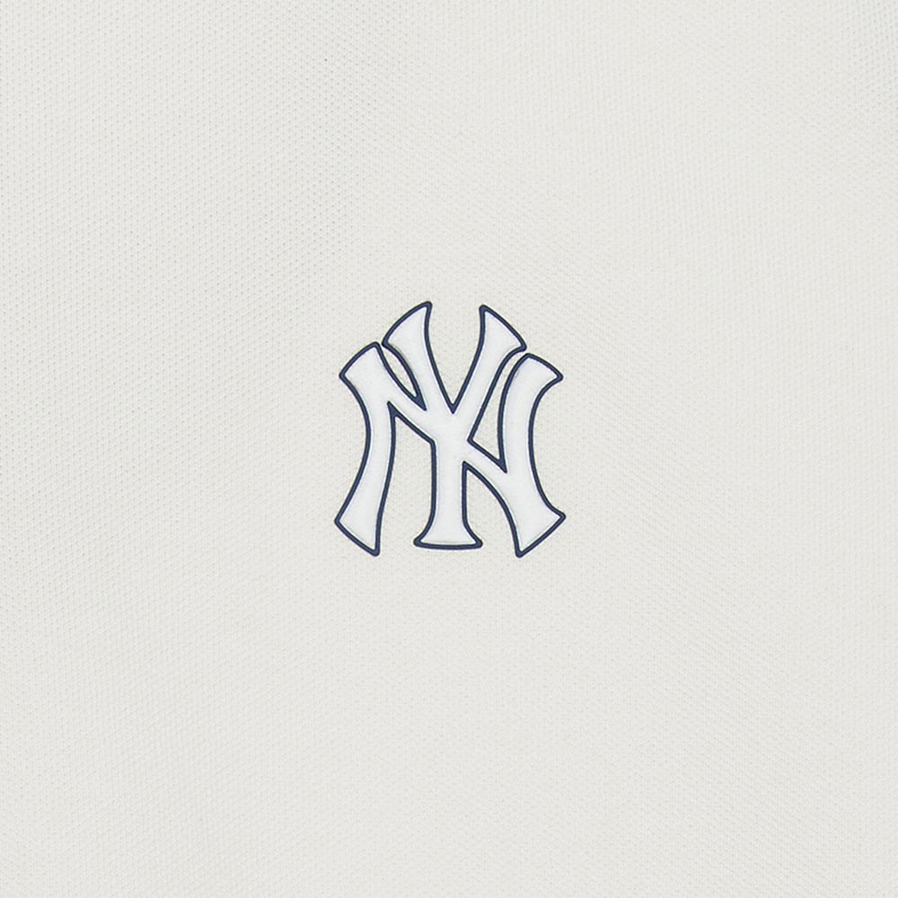 MLB 女版抗UV短袖Polo衫 紐約洋基隊 (3FPQB0253-50IVS)