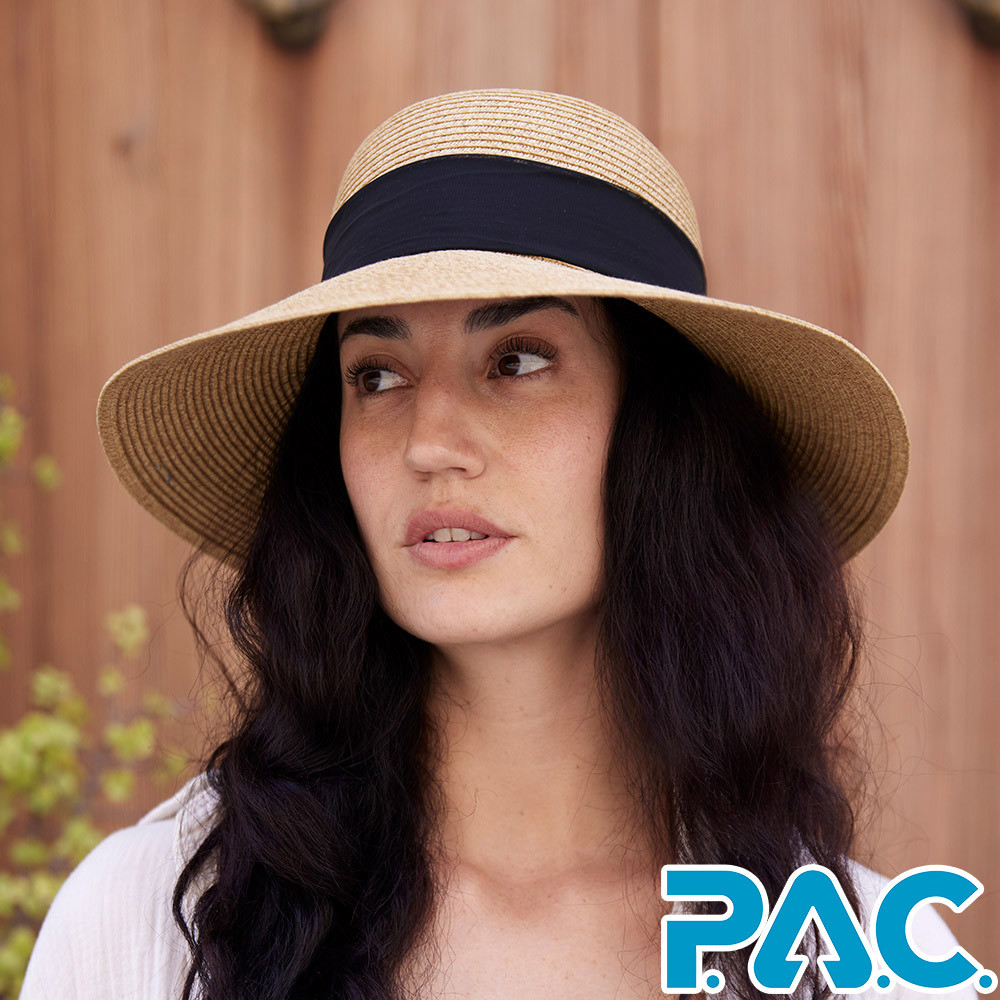 【PAC 德國】Kelli法式草帽(PAC30541005原草色/防蚊草帽/度假草帽/編織草帽/遮陽防曬帽)
