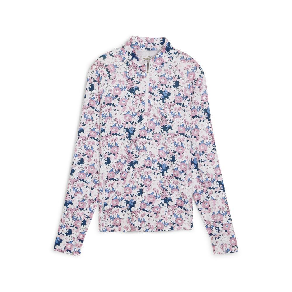 PUMA 高爾夫系列You-V Bloom半開襟長袖上衣 女性