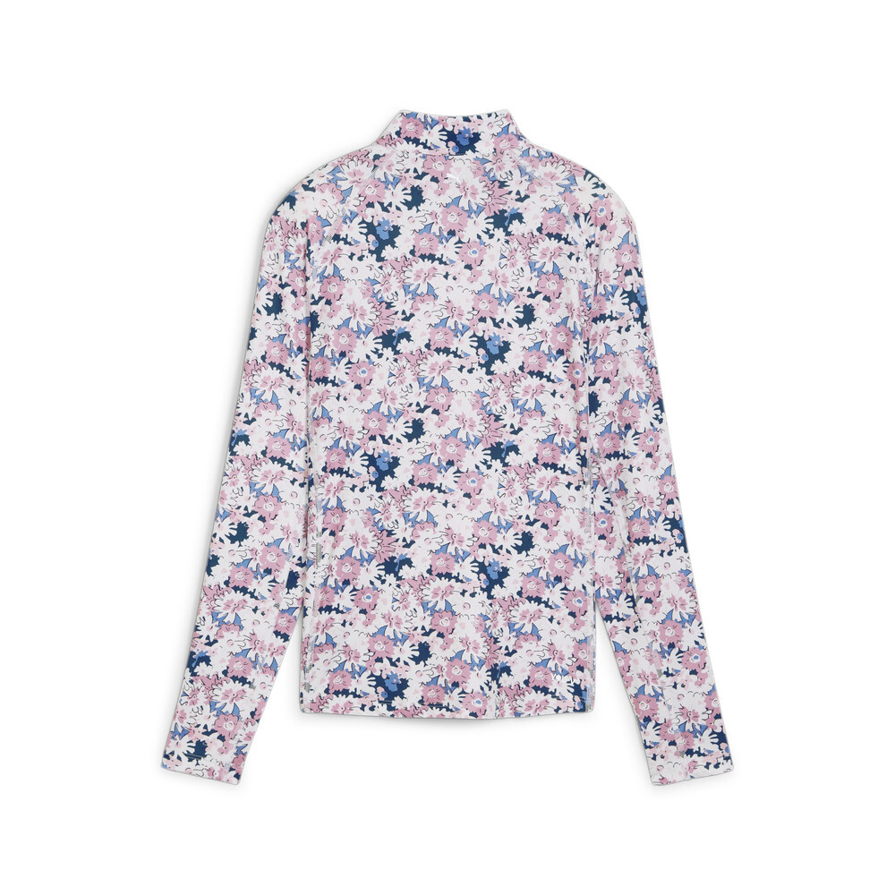 PUMA 高爾夫系列You-V Bloom半開襟長袖上衣 女性