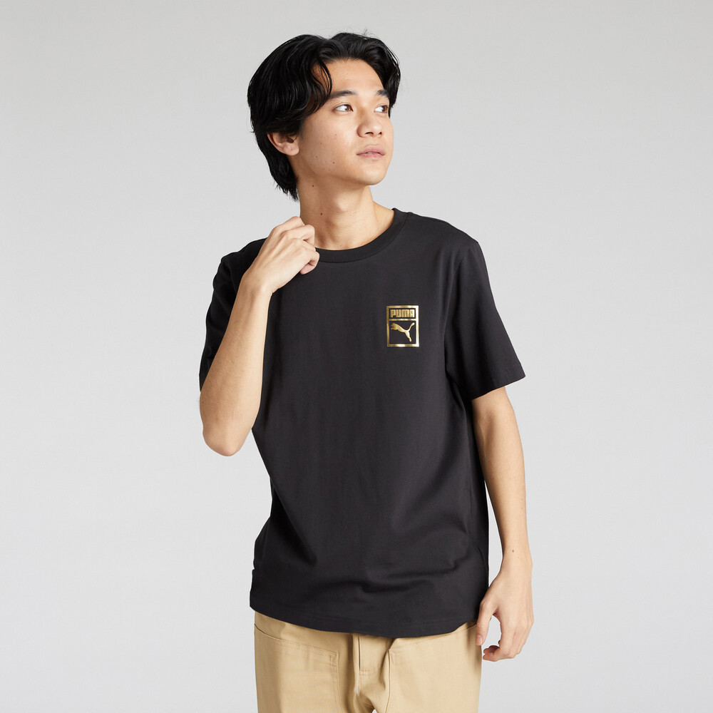 PUMA 基本系列ESS Metallic短袖T恤 男性