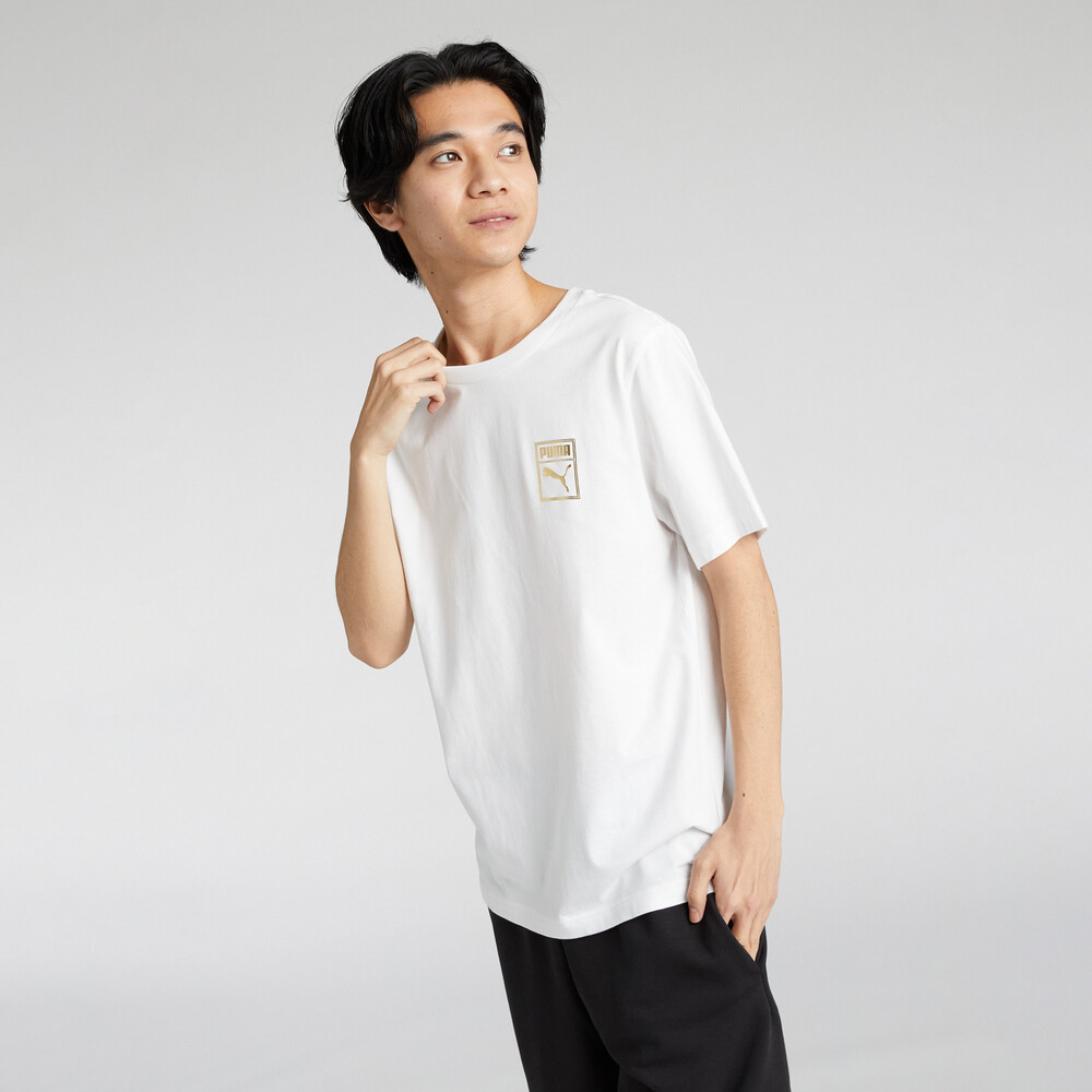 PUMA 基本系列ESS Metallic短袖T恤 男性