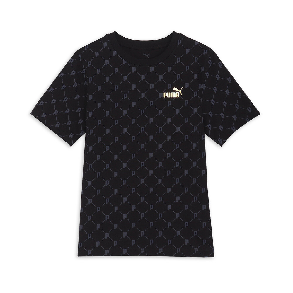 PUMA 基本系列ESS Metallic印花短袖T恤 男性