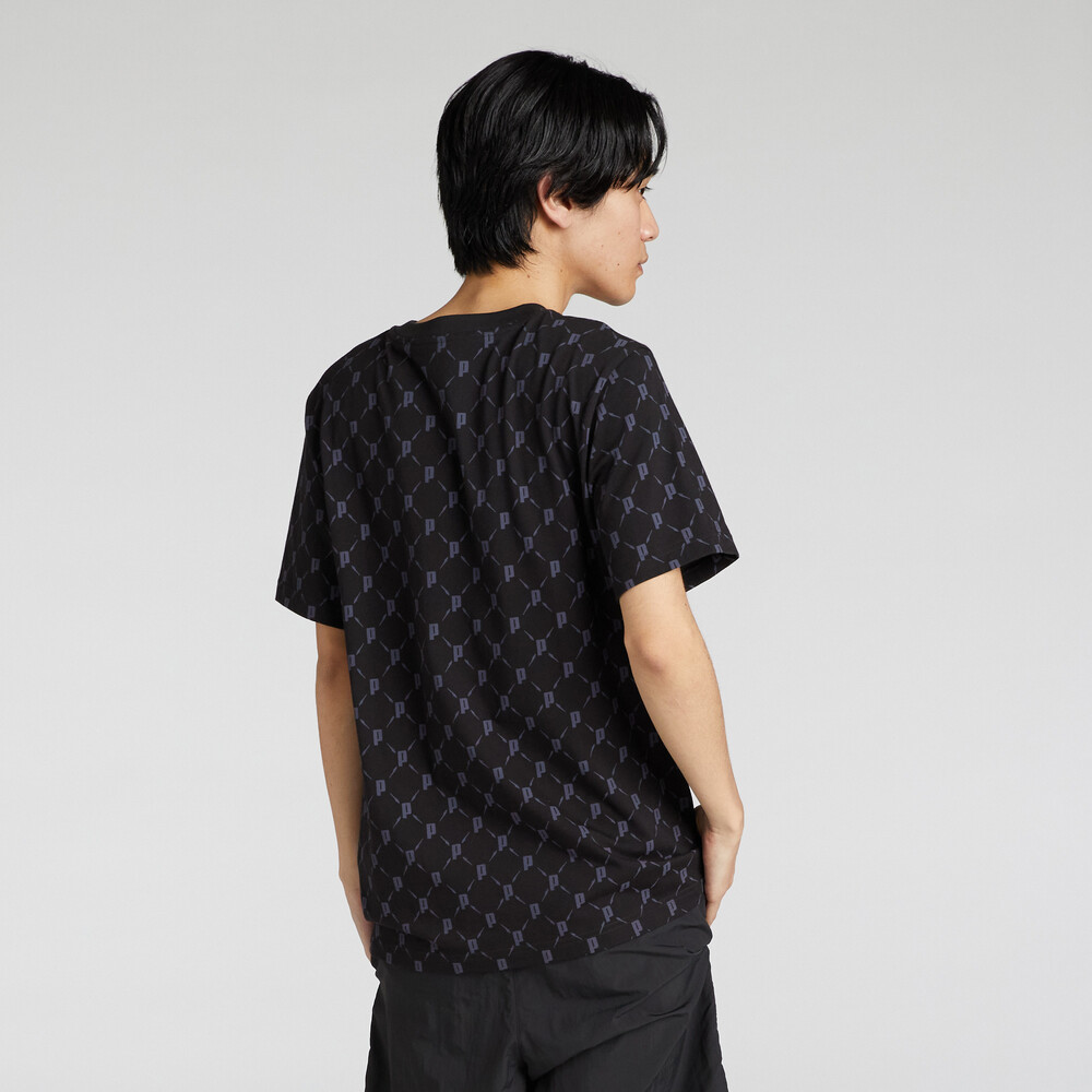 PUMA 基本系列ESS Metallic印花短袖T恤 男性