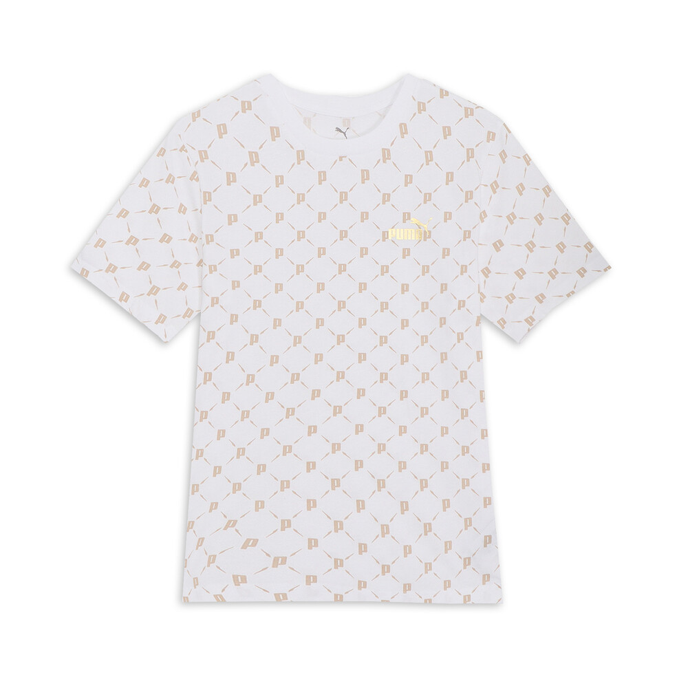 PUMA 基本系列ESS Metallic印花短袖T恤 男性