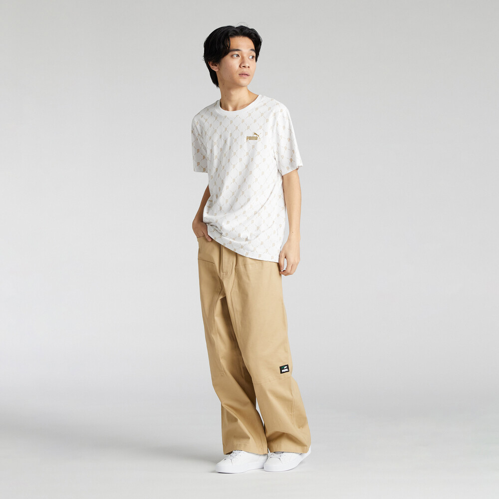 PUMA 基本系列ESS Metallic印花短袖T恤 男性